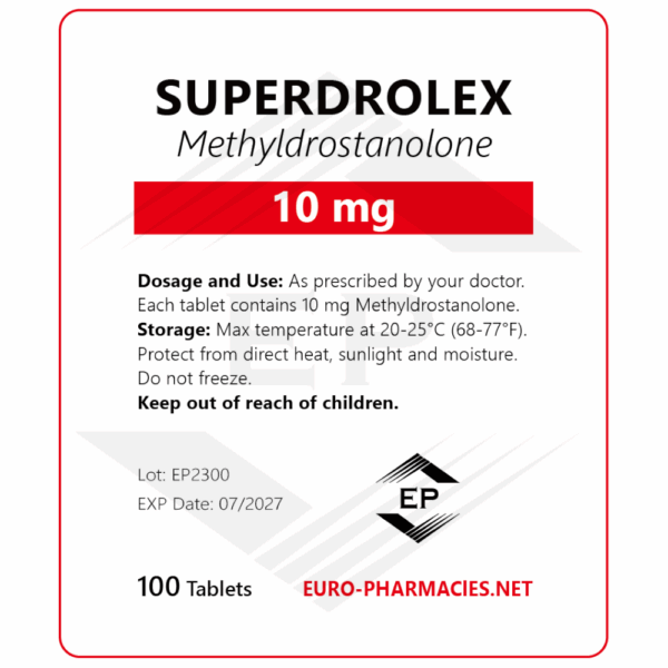 Superdrolex (Methyldrostanolone) - 10mg/tab