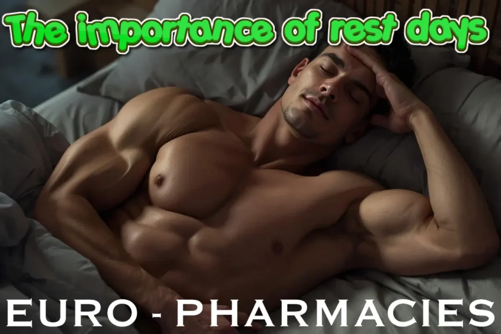 Bodybuilder taking a rest day to enhance muscle growth and recovery