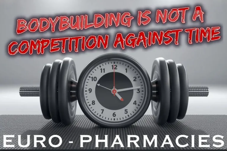 bodybuilding is not a competition against time showing focused athlete training with patience