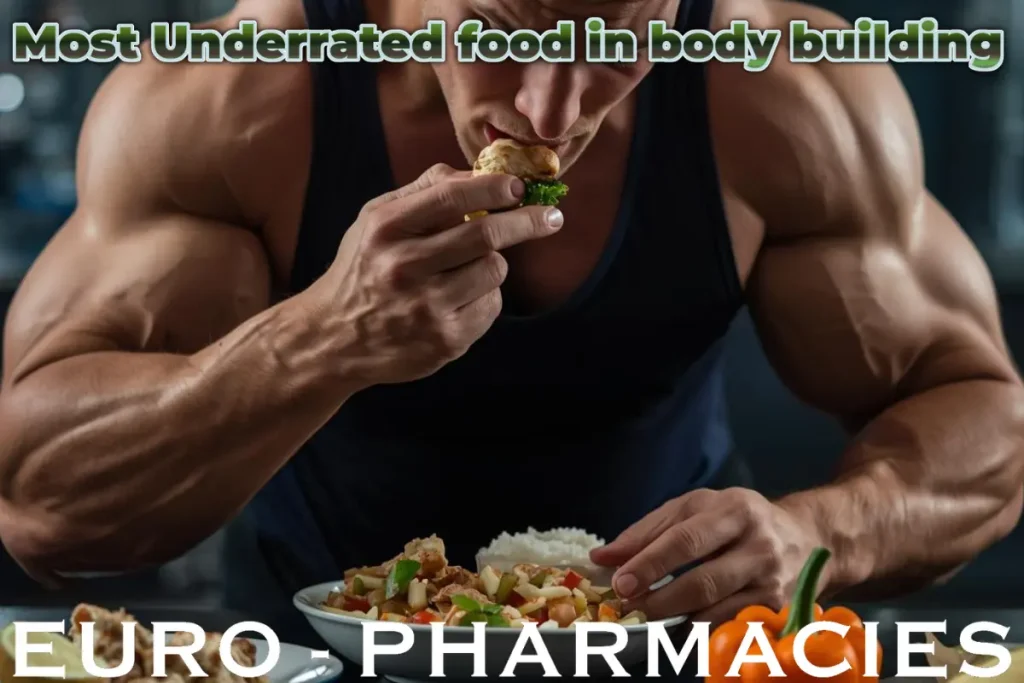 Underrated bodybuilding foods including eggs, beans, oats, and avocado