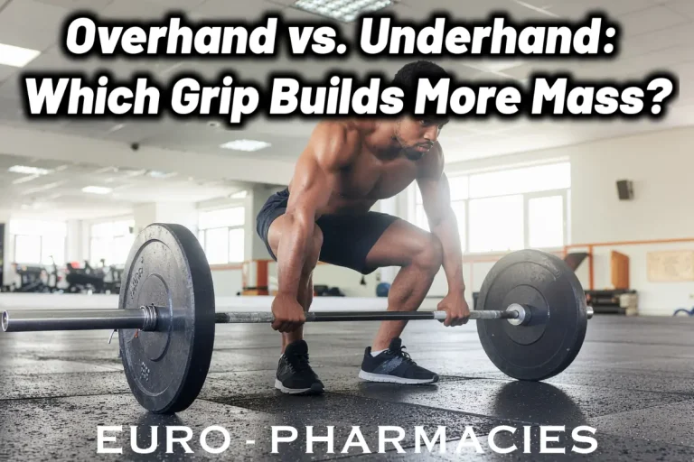 Overhand vs underhand grip comparison showing muscle activation during pull-ups
