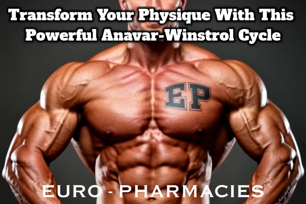 “Fitness athlete performing intense workout during Anavar-Winstrol cutting cycle for strength and fat loss”

