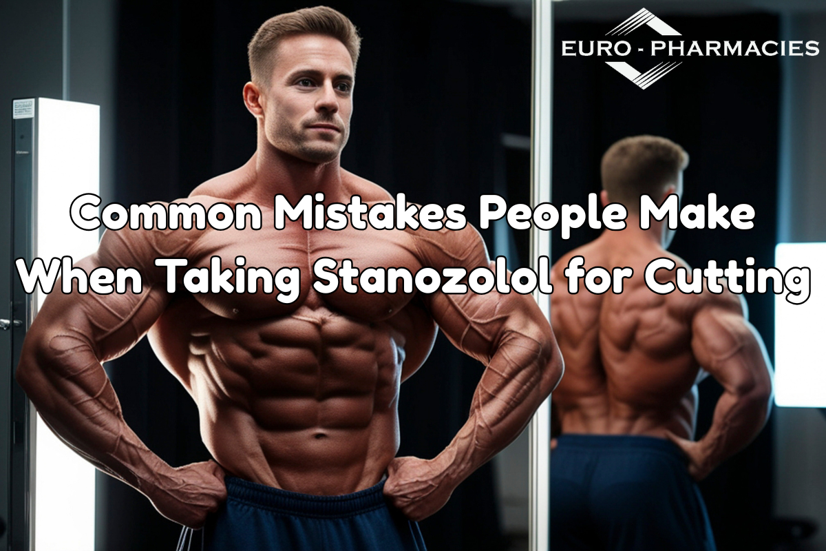Home 19 Bodybuilder using Stanozolol during a cutting cycle with fitness and nutrition concept