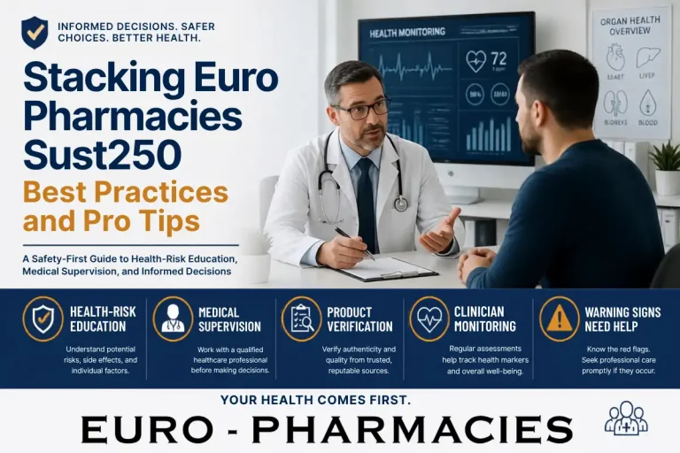 Euro-Pharmacies Sust250 stacking best practices and safety guide
