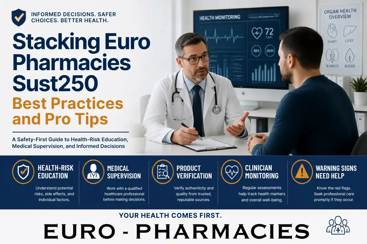Euro-Pharmacies Sust250 stacking best practices and safety guide