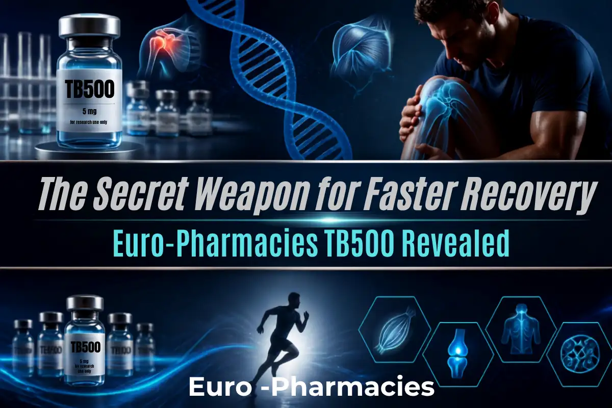 Euro-Pharmacies TB500 product featured in an article about recovery claims and safety